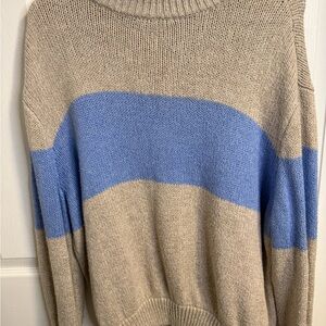 aerie Cream Ribbed Knit Sweater